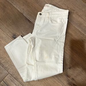 J Brand Cropped White Denim - Size 29